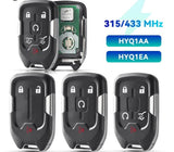 Fits Chevrolet 315/433Mhz ID46 PCF7941 Complete Transponder Remote Key