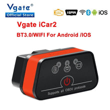 Load image into Gallery viewer, Vgate iCar2 obd2 Bluetooth WIFI Car Scanner Tool ELM327 V2.2