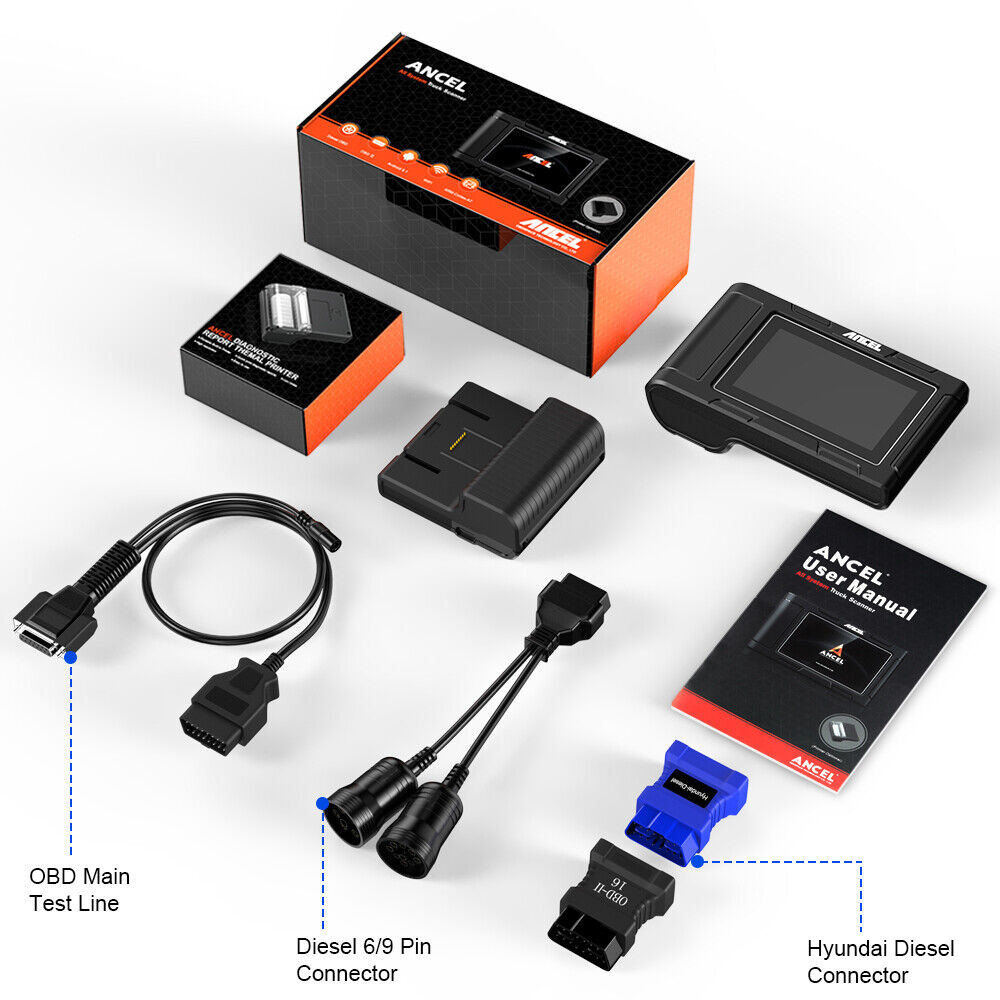 ANCEL HD3200 24V Heavy Duty Diesel Truck Diagnostic Scanner Car Full System Main image