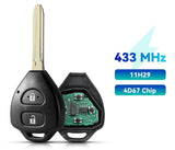 Suitable For Toyota RAV4 Corolla  433Mhz 2604-111h2 Transponder Remote Key