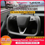 Yoke Handle Model 3 Highland 2024 with Heating Steering Wheel For Tesla Personal