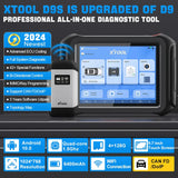XTOOL D9 D9S Full System Car Diagnostic Tool Bi-Directional Control Topology OBD