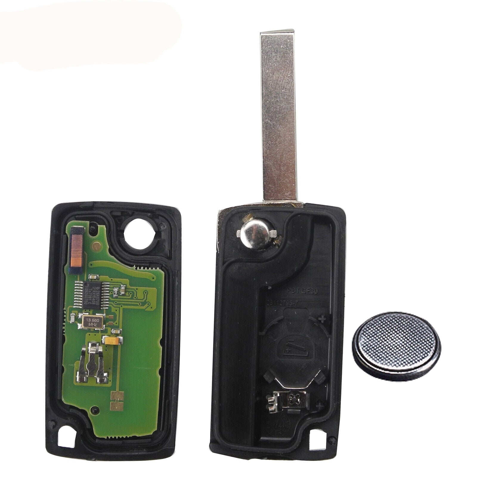 Fits Peugeot 433MHz CE0536 ID46 Complete Transponder Remote Key Fob with Battery Secondary image