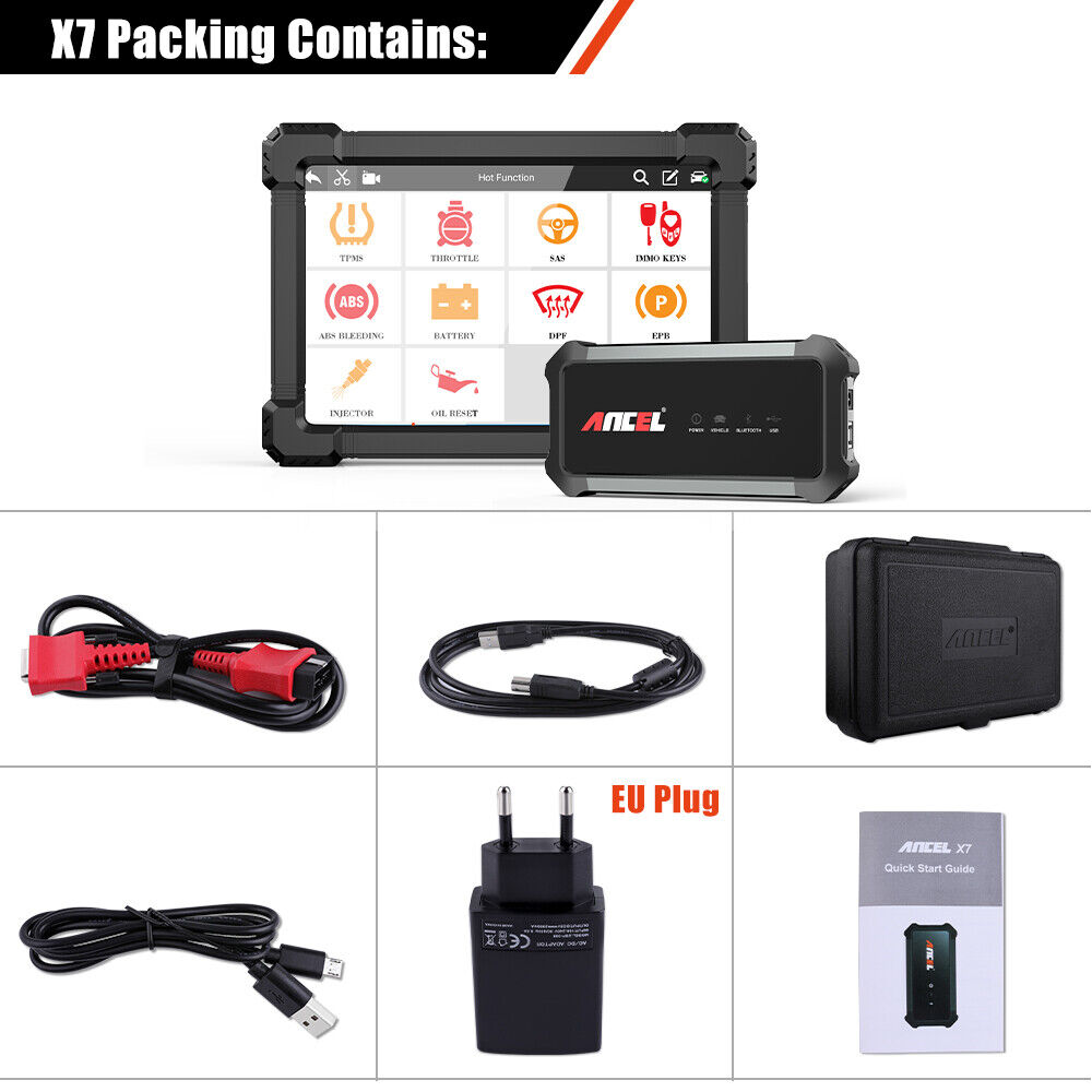 Ancel X7 OBD2 Automotive Scanner Professional OBD Scanner Full System ABS