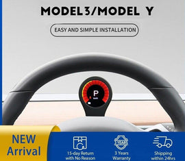 Vjoycar Y5Pro Switchback Model 3/Y MultiData Display Dashboard Car Speedometer