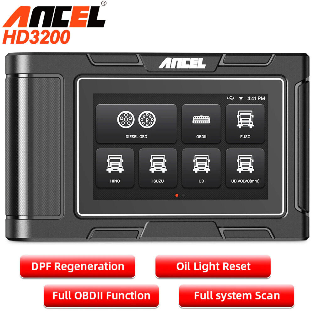 ANCEL HD3200 All System Car Diagnostic Tool Engine DPF Oil Print Report Heavy Secondary image