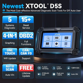 XTOOL D5S Car Diagnostic Tool Gearbox ABS EPB SRS Engine System Scanner 15