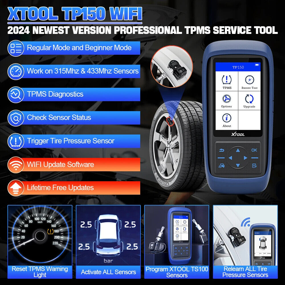 TP150 XTool TPMS Diagnostic Tool 315 433MHz Tire Pressure Monitor Secondary image