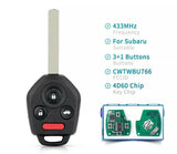 Fits Subaru Outback 2011-2014 CWTWBU766 433Mhz 4D60 Remote Car Key