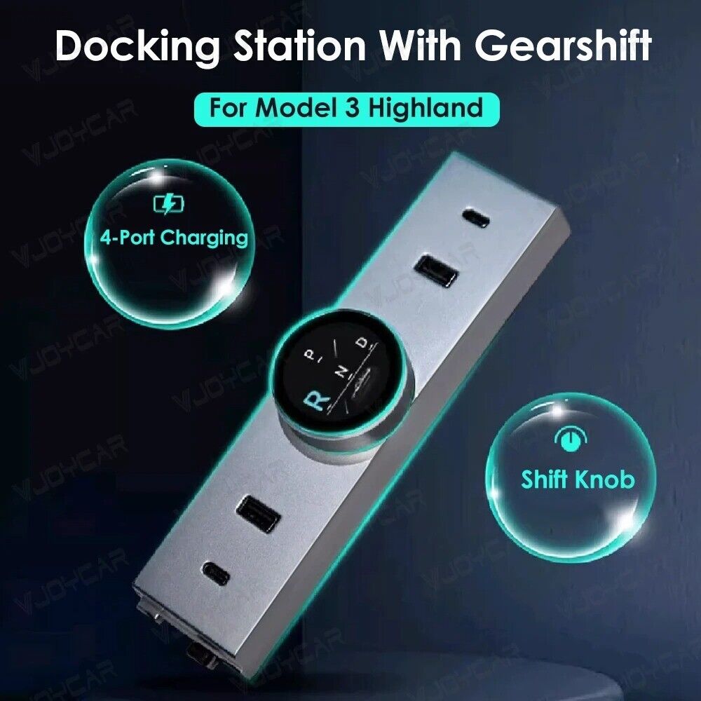 2024 Latest LCD Gear Shift Button for Tesla Model 3 Highland Control Docking