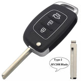 Fits Hyundai 433Mhz TOY40/HY20/HY14 Complete Transponder Remote Key