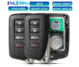 Fits Lexus 314.3Mhz HYQ14FBA HYQ14FBB  Complete Transponder Remote Key