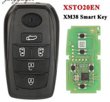 Suit For Toyota 4D 8A 4A TOY-T XSTO20EN 5 BTN Complete Transponder Remote Key