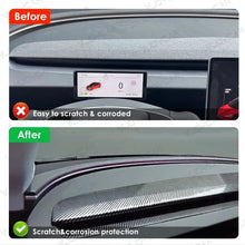 Load image into Gallery viewer, VJOYCAR Newest Model 3 Highland Performance Style Real Carbon Fiber Dash Panel