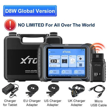 Load image into Gallery viewer, XTOOL D8W Car Diagnostic Tools ECU Coding Bi-directional Scanner Key Programming