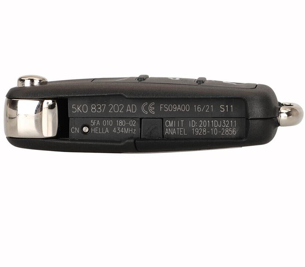 Fits VW Volkswagen 434Mhz  5K0959753AB Complete Transponder Remote Key Secondary image