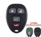 Fits Chevrolet Chevy CMG Buick Traverse Tahoe OUC60270 4 Buttons Car Remote Key