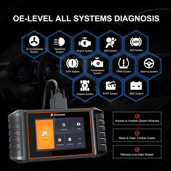 Foxwell NT710 Bi-Directional OBD2 Diagnostic Scan Tool Fits MAZDA - Auto Lines Australia
