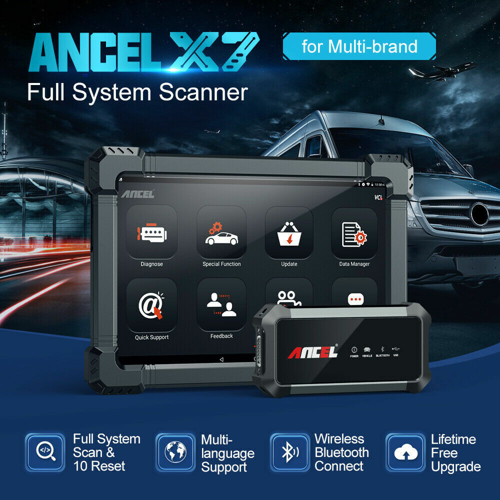 Ancel X7 Automotive OBD2 Diagnostic Scan Tool ABS SRS Car Full System Scanner Secondary image