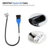 OBDSTAR for Toyota-30 Cable Proximity Key Programming All Key Lost No Need