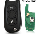 Fits Opel Astra  315MHZ ID46 Complete Transponder Remote Key