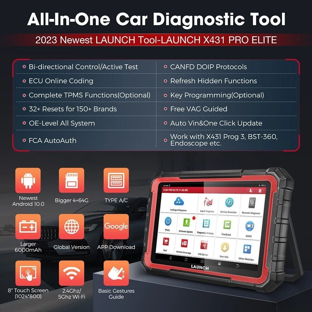LAUNCH X431 Pros Mini EOBD OBDII Diagnostic Scanner Scan Tool Secondary image