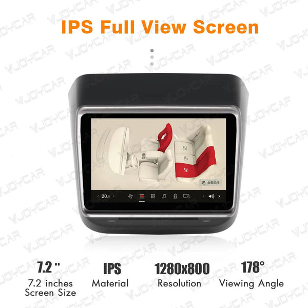 2023 Latest 7.2inches Rear Display Panel Tesla Model 3 Model Y AC Control Scan