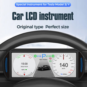 Model 3 Y HUD Screen 6.8'' Dashboard Cluster Instrument Speedometer HD LCD Meter
