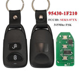 Fit KIA Sportage 2 Buttons 315Mhz 95430-1F210 Complete Transponder Remote Key