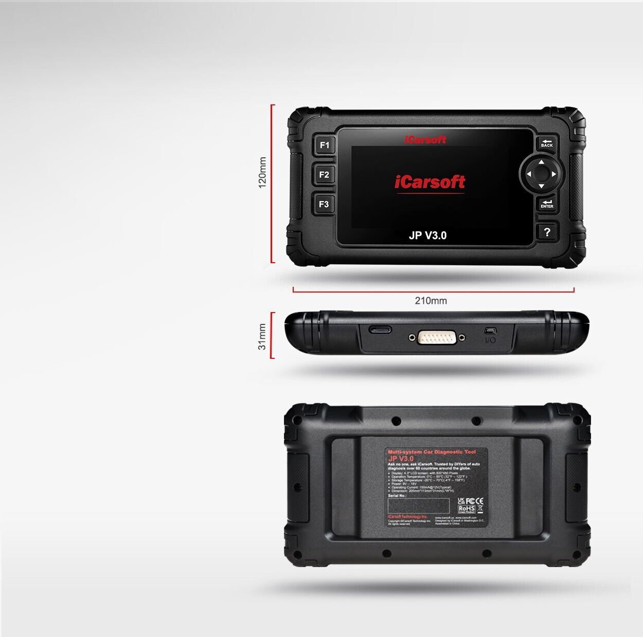 iCarsoft JP V3.0 for Nissan/Infiniti/Toyota/Lexus/Scion/Honda/Isuzu/Hyundai Secondary image