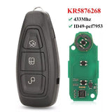 Fits Ford 433Mhz KR5876268 Complete Transponder Remote Key