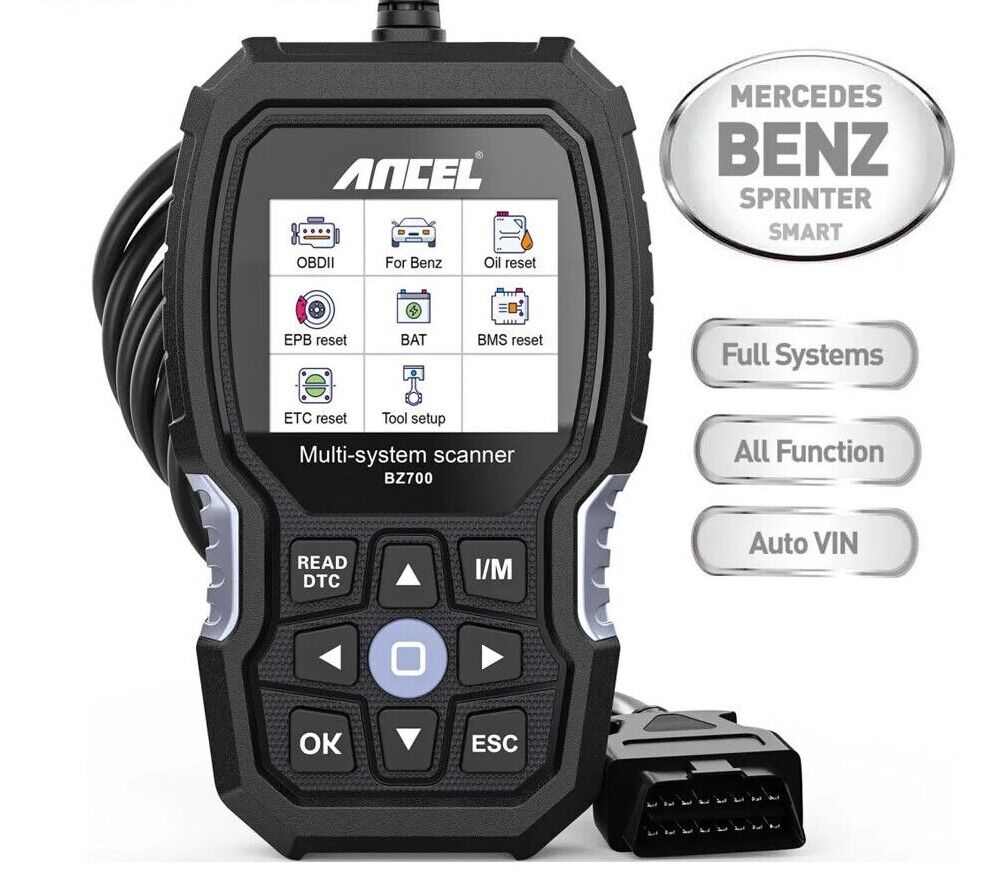 ANCEL BZ700 OBD2 Code Reader Professional for Mercedes for Benz All System ABS Secondary image
