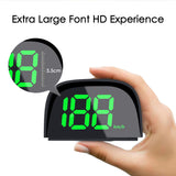 2023 New GPS HUD Digital Speedometer Display 2-Color Plug and Play Big Font