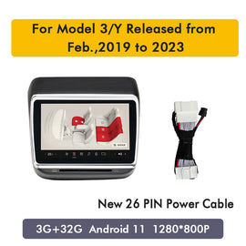 Latest 7.2in Rear Display Panel For Tesla Model 3 Model Y AC Control Screen