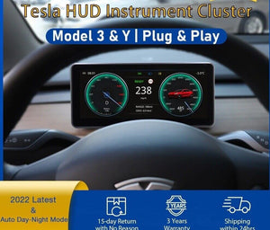 Vjoycar Y3-Pro Digital HUD Perform LCD Screen Center Console Dashboard for Tesla