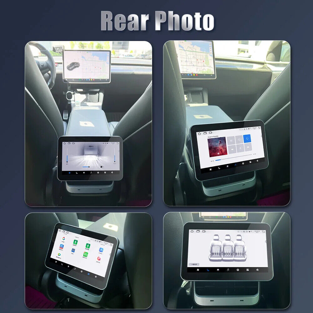 4G 8'' Rear Display IPS Screen for Tesla Model 3 Y Accessories AC Control
