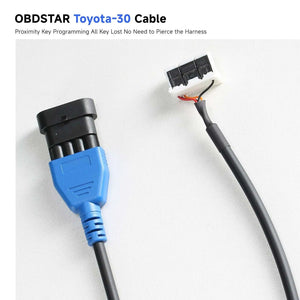 OBDSTAR for Toyota-30 Cable Proximity Key Programming All Key Lost No Need