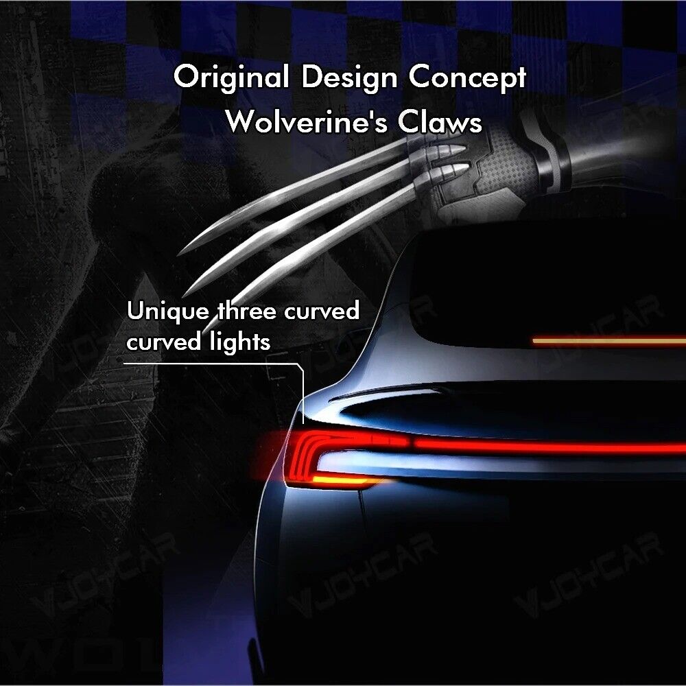 VJOYCAR for Model 3 Highland Full Width Taillight Rear LED Lamp Brake Light Secondary image