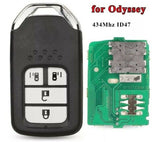 Fits Honda 434Mhz ID47 PCF7938 Complete Transponder Remote Key