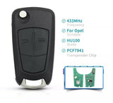 Fits Opel Vauxhal Astra H 2004-2008 Zafira B 433MHz PCF7941 Remote Car Key