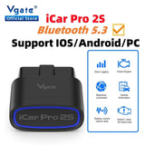 New Vgate iCar Pro 2S ELM327 Bluetooth 5.3 for Android/IOS/PC OBD2