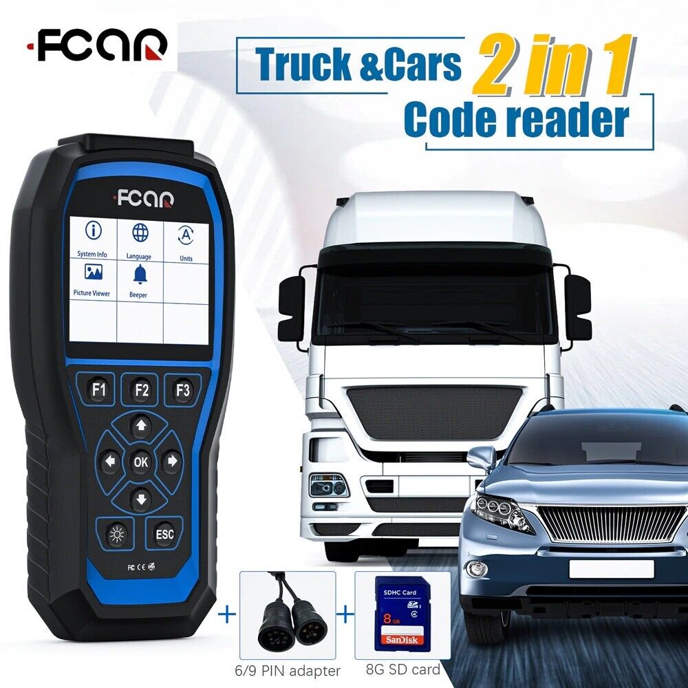 FCAR F506 Car Diagnostic Tools Full System Code Reader Truck OBD Diesel Car OBD2 Secondary image