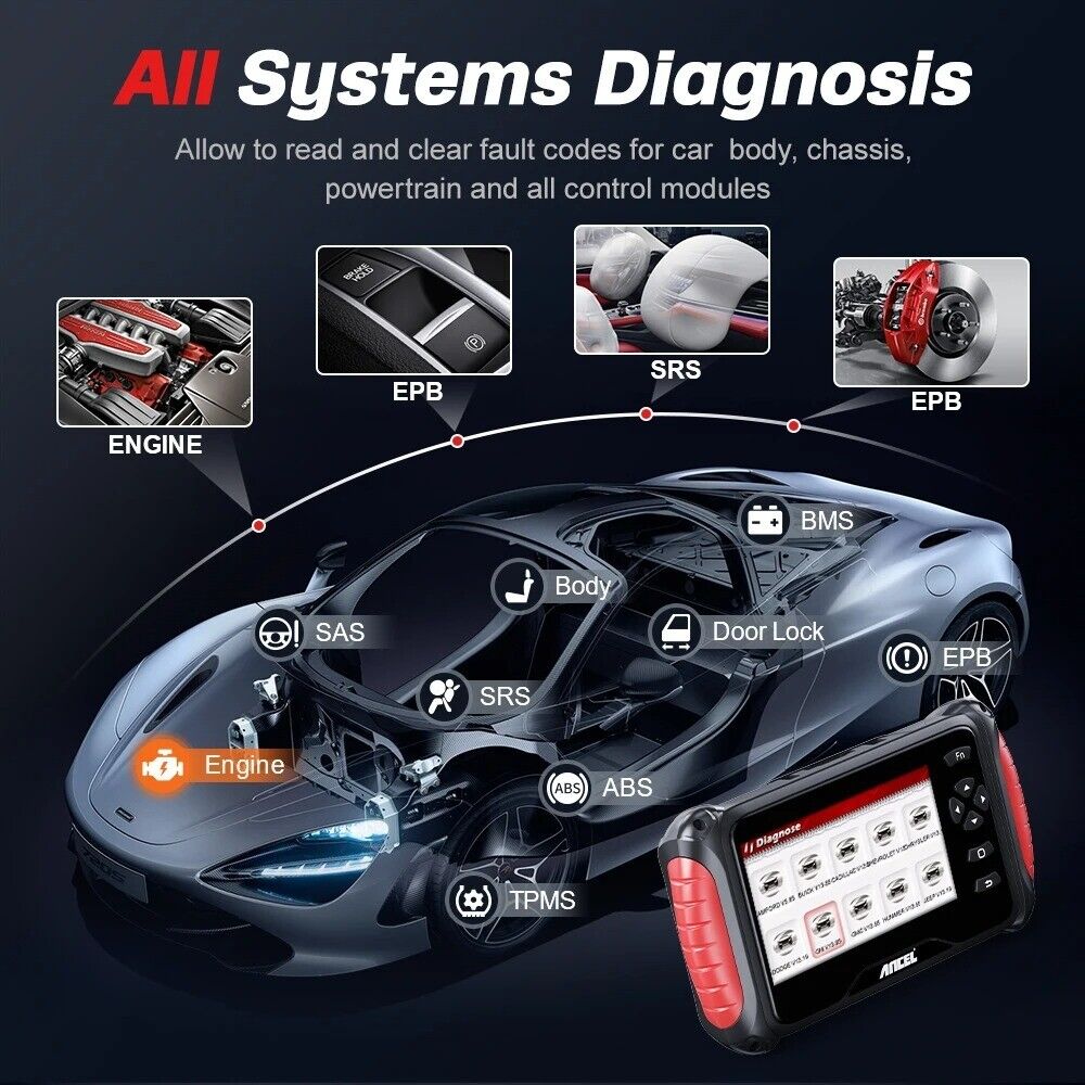 ANCEL FX8000 OBD2 Car Diagnostic Tool All System Code Reader EPB SAS