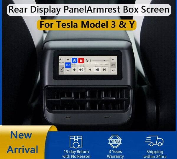Model 3 Y Accessories Armrest Box IPS Screen Rear Display Panel Air