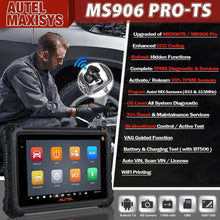 Load image into Gallery viewer, Autel TPMS Scanner MaxiSys MS906 PRO-TS Car Diagnostic Tool Full with TPMS