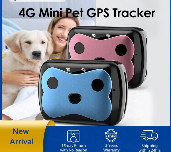 New 4G Mini Pet GPS Tracker Dog Cat GPS Collar Waterproof IP68 Voice Monitoring