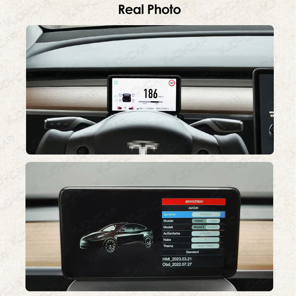 2023 New Model 3 Y 6.2'' HUD Screen 4.6'' Dashboard Cluster Instrument HD LCD