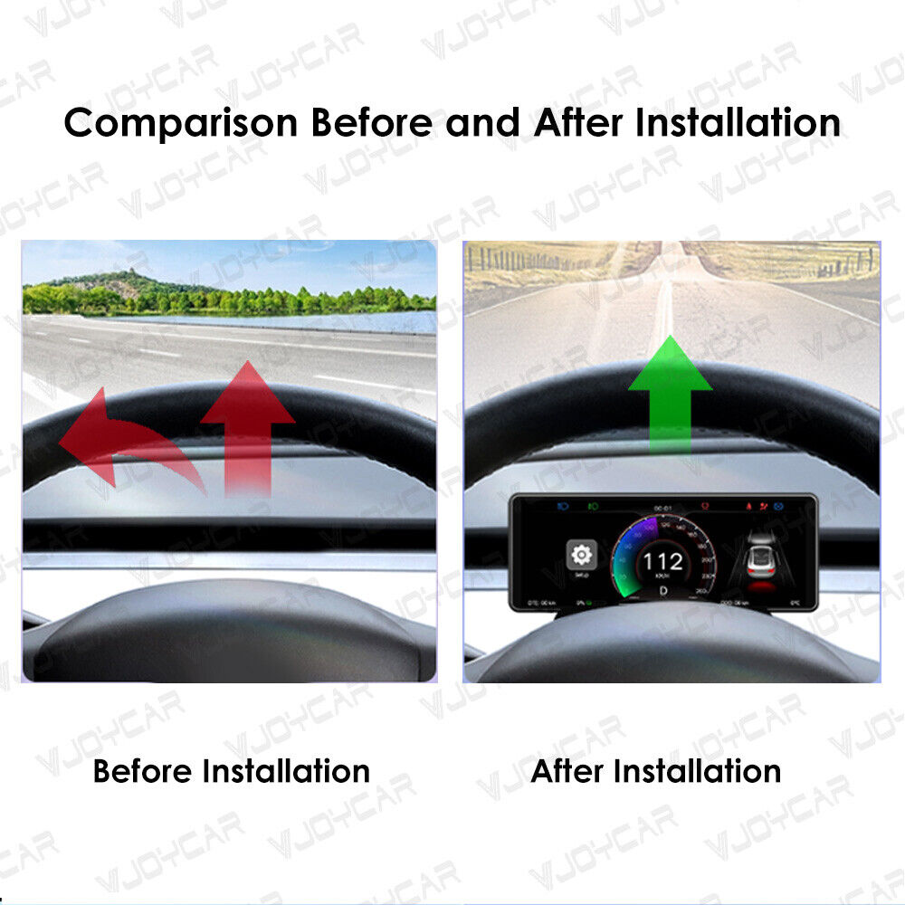 6.86inch CarPlay Android Auto Model Y 3 Instrument Cluster Display