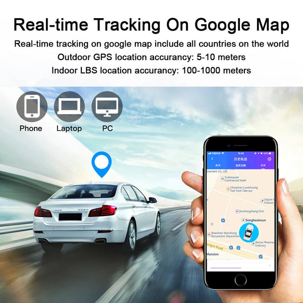 New 4G LTE Mini Portable GPS Tracker 1500mAh Luggage Wallet Locator