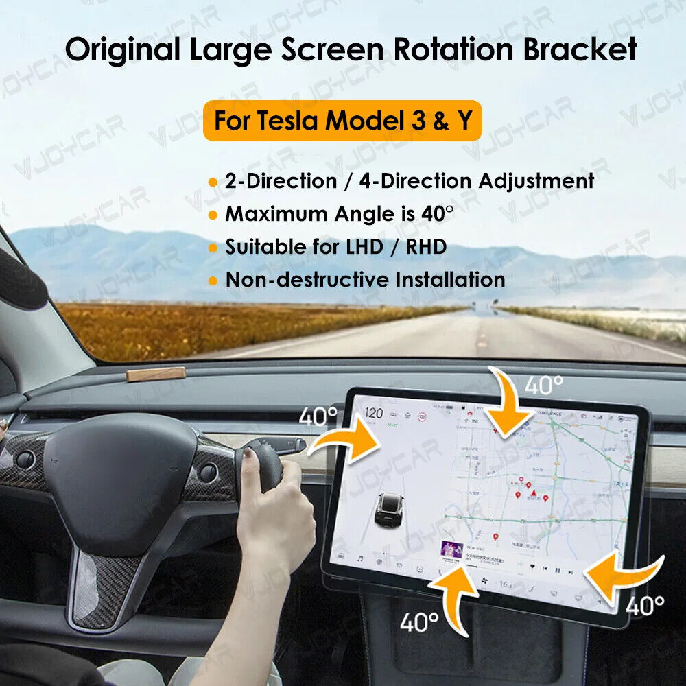 For Tesla Screen Rotation Bracket Model 3 Y Accessories GPS Navigation Rotating Secondary image